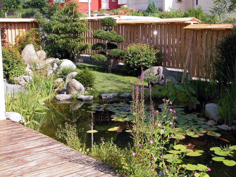 Bassin aquatique : photos de Ponts de bassins dans les jardins japonais et