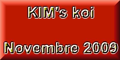 Ikage KIM'S KOI octobre 2009 : Mardi, le 20 octobre  1 