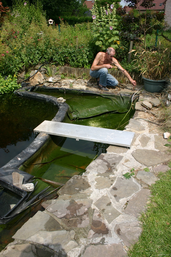 La cration et construction d'une terrasse en bois - prparation de l'assise  3 