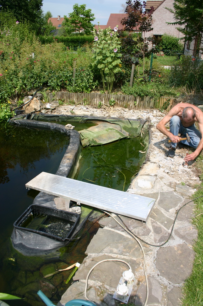 La cration et construction d'une terrasse en bois - prparation de l'assise  5 