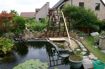 La cration et construction d'une terrasse en bois - La base est faite  6 