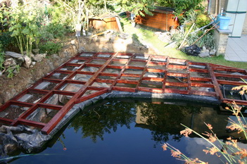 La cration et construction d'une terrasse en bois - Les cadres latraux   13 