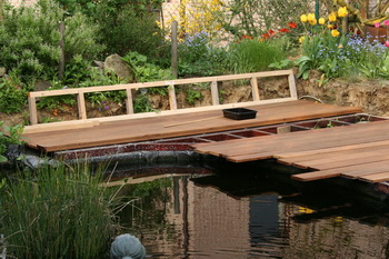 La cration et construction d'une terrasse en bois - Prsentation et fixation du planch  18 