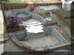 Le jardin aquatique du Brainois Les fondations du bassin  24 