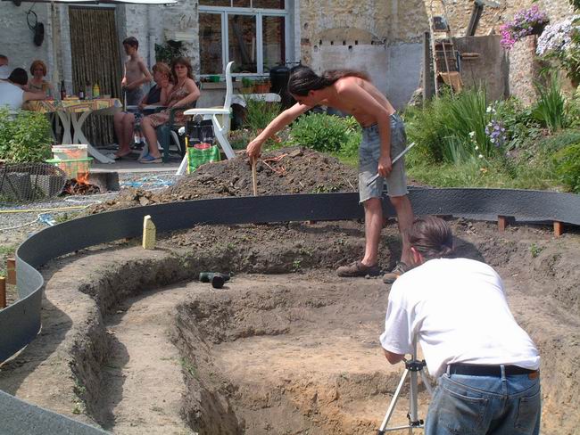 le menu de La construction d'un bassin de jardin