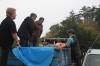 Koi Hunting of Danny's koi caf november 2008 - Sakai fish farm harvest in mud pond 1  47 